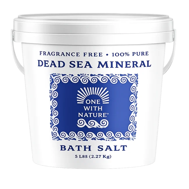 100% Pure Dead Sea Mineral Salt, 5 lb. Fragrance Free